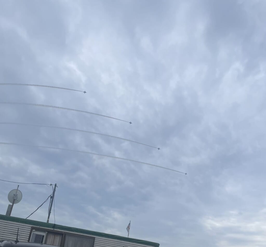 ブルーインパルス、練習風景
小松空港9月26日